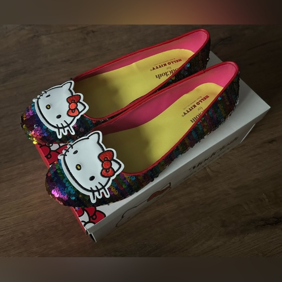 HELLO KITTY (MODCLOTH)-Colorful Sequins Women's Flats - Picture 14 of 14